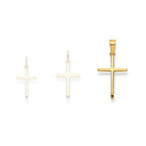 Kreuz Gelbgold Anhänger 18 Karat Gold-750, 21 x 13 mm